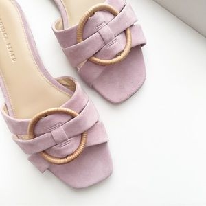 New Veronica Beard Medeira Sandals in Lavender Size 10 $330